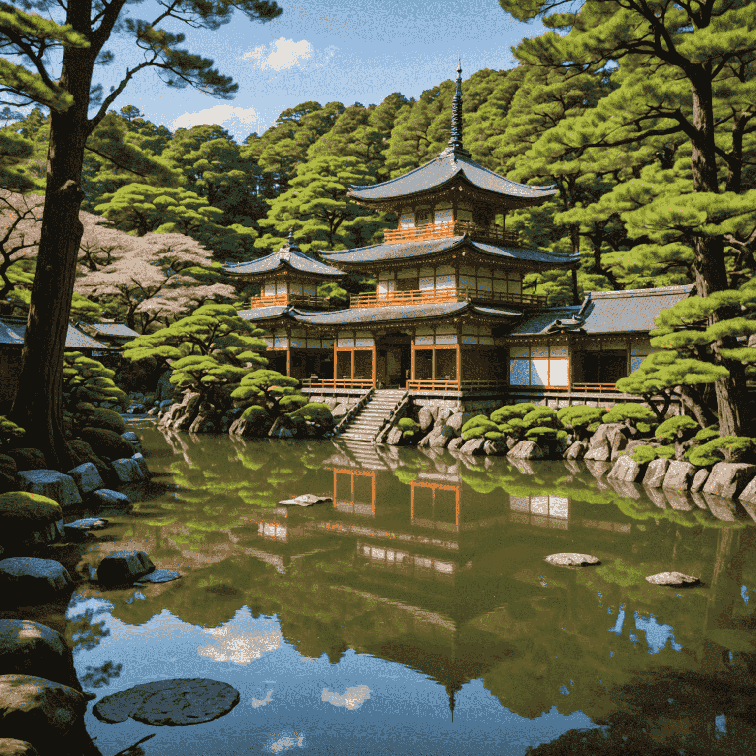 Montage of free and low-cost attractions in Kyoto, featuring temples and gardens